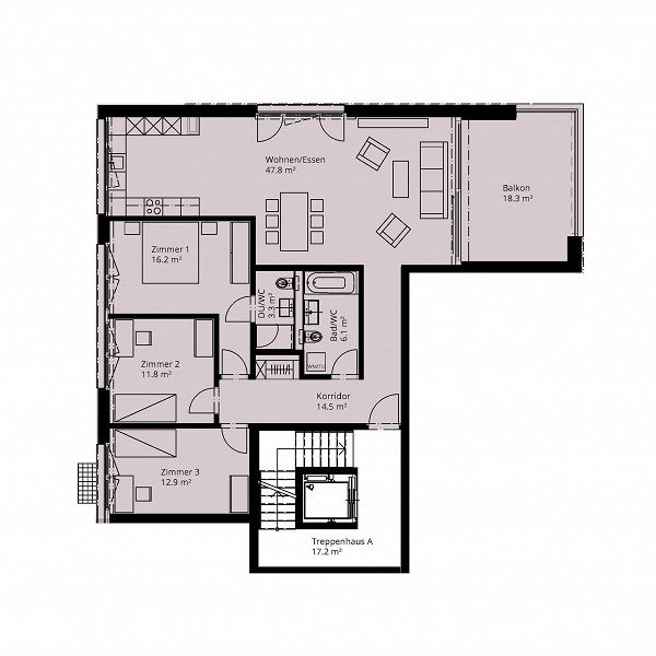 4.5 Zimmerwohnung in Neftenbach - Photo 1