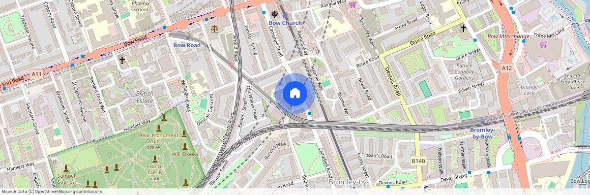 Campbell Road, Bow, East London, E3