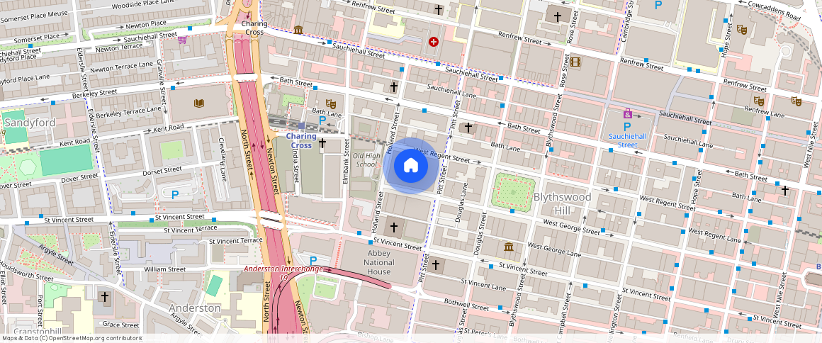 1 bed- 50 Holland Street, G2 4BD