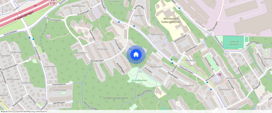 Solberga, Stockholm, Kristallvägen 138
