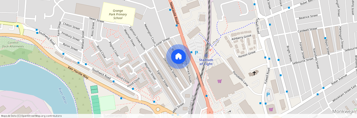 WARWICK STREET, MONKWEARMOUTH, SUNDERLAND NORTH, SR5