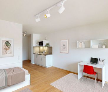 Möbliertes 1-Zimmer-Apartment mit Einbauküche und Balkon - Foto 1