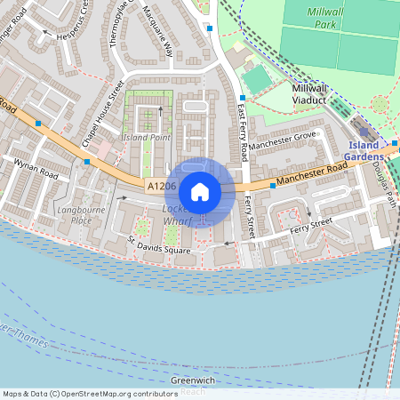 1 Bed Apartment at St. David’s Square, London, E14