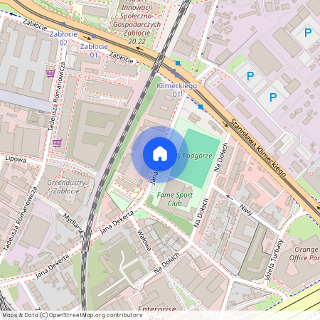 ul. Jana Dekerta, Zabłocie, Podgórze, Kraków, małopolskie