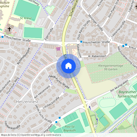 Scheffelstraße, 95445, Scheffelstraße    Bayreuth