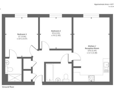 2 bed flat to rent in Bath Road, Slough, SL1 - Photo 1