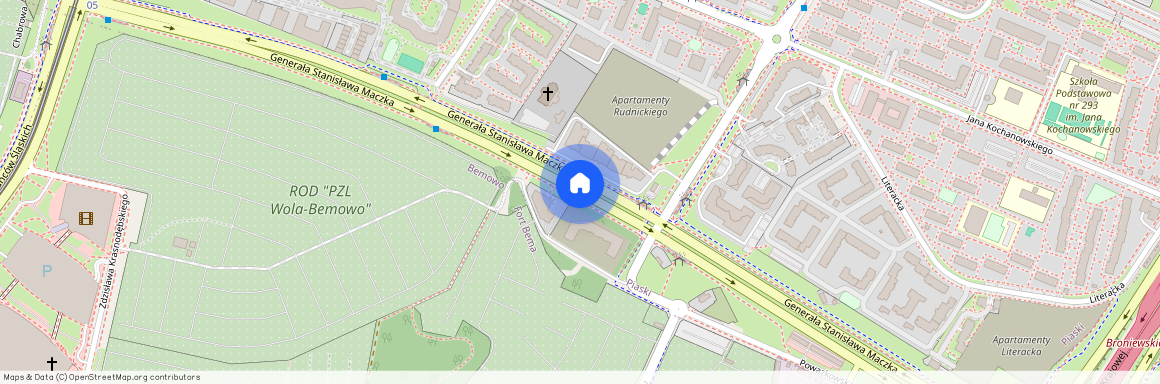 ul. gen. Stanisława Maczka, Piaski, Bielany, Warszawa, mazowieckie