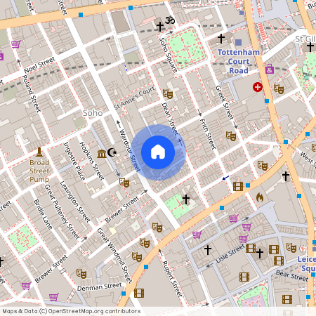 Meard Street, Soho, London, W1F