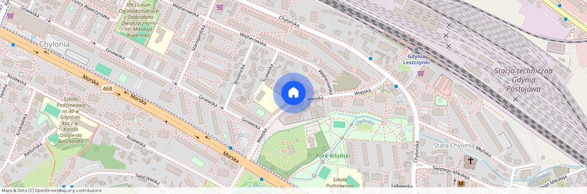 Wiejska 22-28, Chylonia, Gdynia, pomorskie