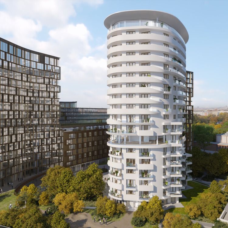 BelView Apartments: top-moderne 2-Zimmer-Wohnung mit West-Freifläche im 15. OG zu mieten in 1100 Wien - Photo 1