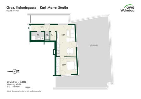 Wohnen in neuer Dimension! 2 Zimmer-Erstbezug mit großer Dachterrasse - Photo 5