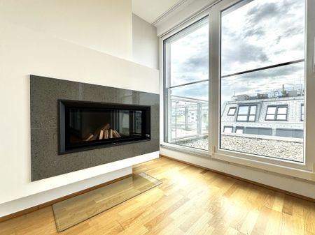 Exklusive City-Maisonette mit Panoramablick, Kamin & Abendsonne über der Stadt - Foto 3