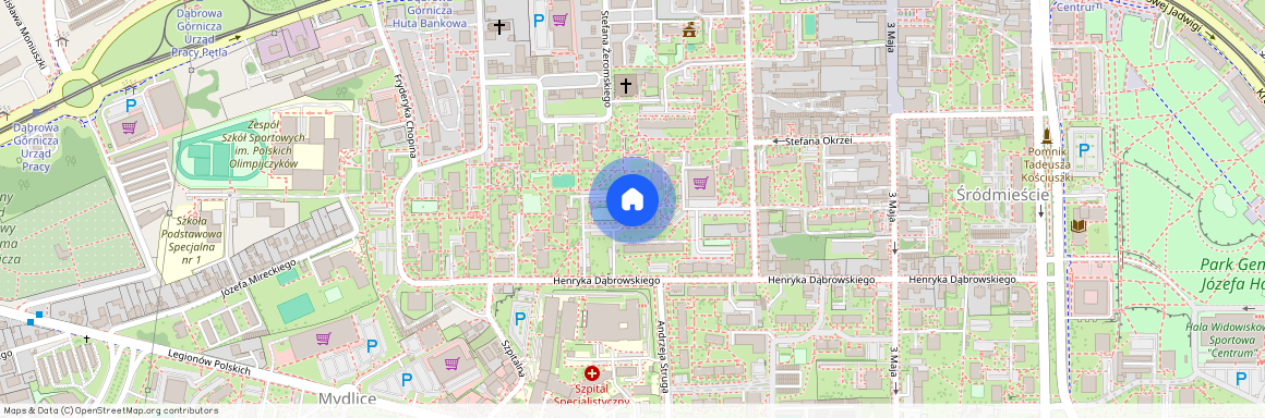 ul. Henryka Dąbrowskiego, Mydlice Północne, Mydlice, Dąbrowa Górnicza, śląskie