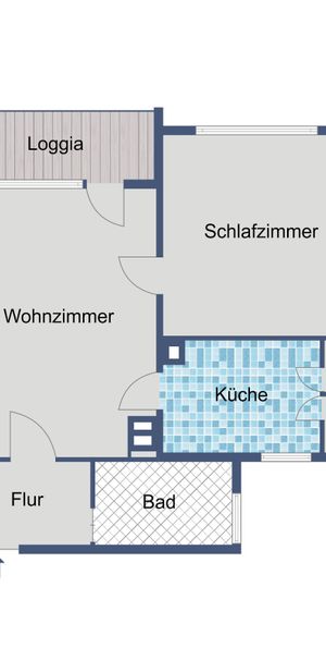 Komfortabel & gut erreichbar: 2 Zimmer mit Balkon und Abstellraum - Photo 1