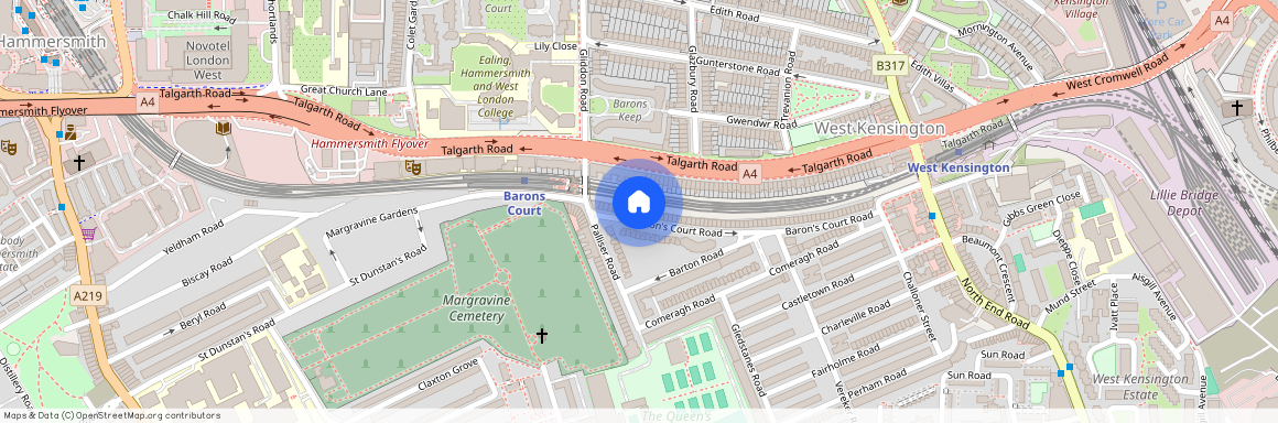 Barons Court Road, London W14