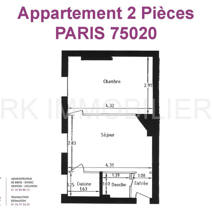 Appartement sur Paris 20 - Photo 1