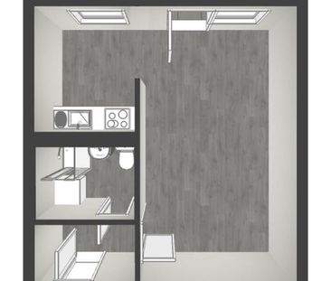 1-Zimmer-Wohnung mit Balkon zu vermieten - Foto 1