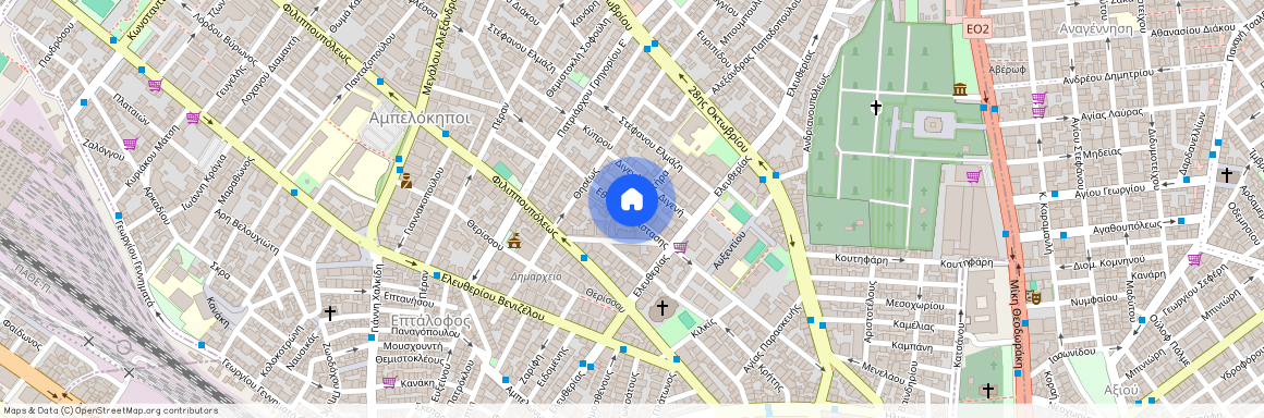 Κουντουριώτου 1-3, 561 23, Αμπελόκηποι (561 23), Μεταγωγών (Αμπελόκηποι)