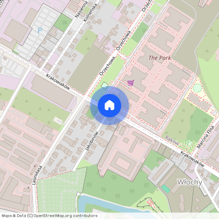 ul. Krakowiaków, Okęcie, Włochy, Warszawa, mazowieckie