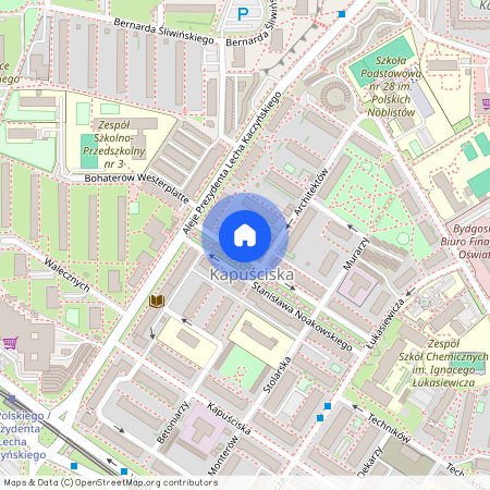 ul. Stanisława Noakowskiego, Kapuściska, Bydgoszcz, kujawsko-pomorskie