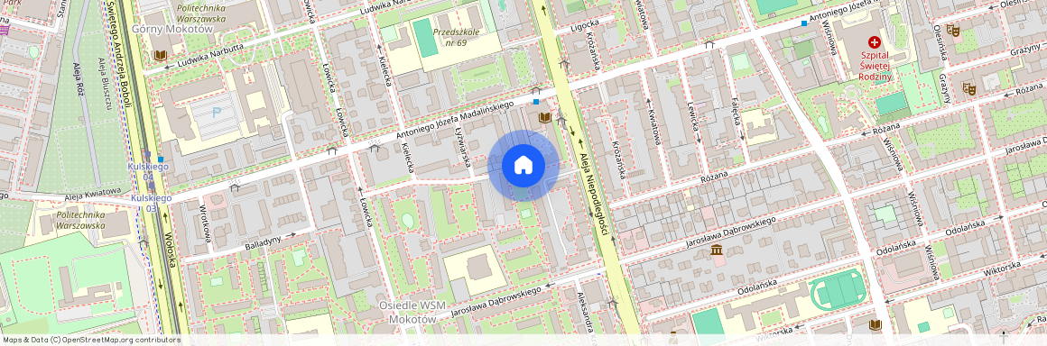 Warszawa, Mokotów, Jarosława, Dąbrowskiego