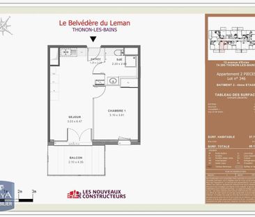 Location Appartement 2 pièces 37m² THONON LES BAINS 74200 - Photo 2
