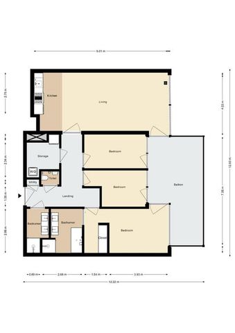 Appartement te huur: Zeeburgerkade 1204 1019 VK Amsterdam - Foto 4