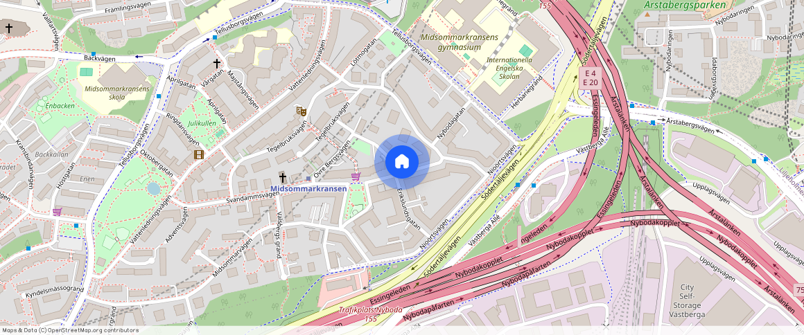 Svandammsvägen **, Midsommarkransen