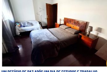 Quarto amplo individual em Braga Lamacaes