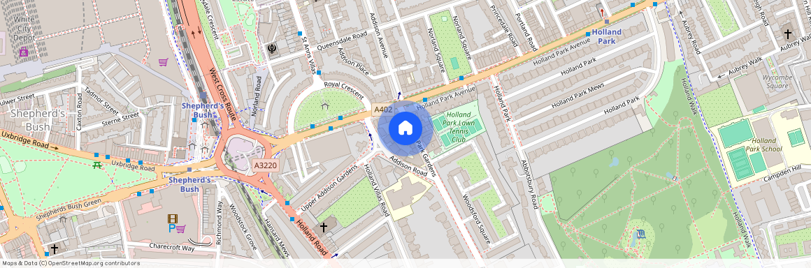 Holland Park Gardens, Holland, W14