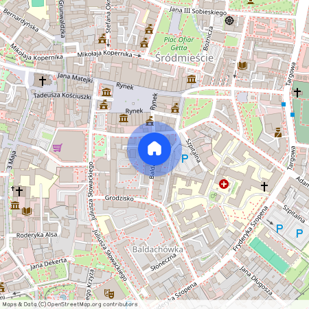 ul. Baldachówka, Śródmieście, Rzeszów, podkarpackie