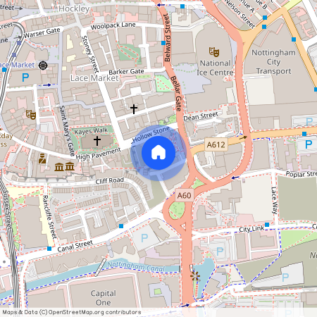 Trivett Sqaure, Nottingham, NG1, Trivett Sqaure, Lace Market, NG1