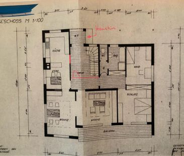 Helle 4 + 2 Zimmerwohnung mit großer Garten-/Rasenfläche - Foto 1