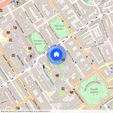Woburn Square, Bloombury, WC1H