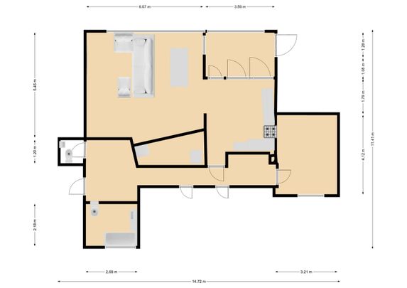Appartement te huur: Hagelingerweg 26-A 2071 CJ Santpoort-Noord - Foto 1