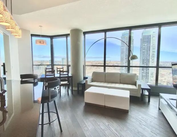 Furnished condo Keynote 2 - 24th floor, 2 bed+2 bath, P1 parking | 225 11th Ave SE, Calgary - Photo 1