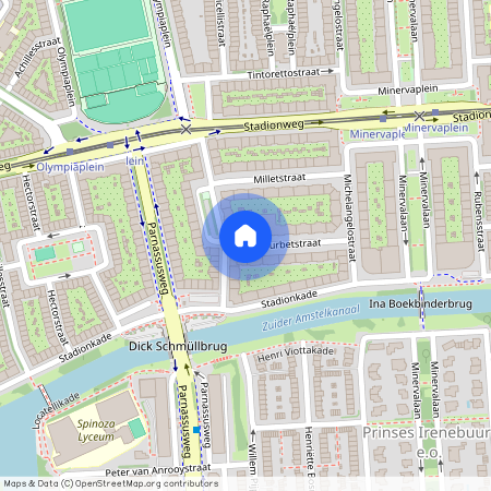 Apollobuurt, 1077 ZW, Courbetstraat, Amsterdam