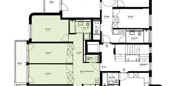 ERSTVERMIETUNG 4.5-Zimmerwohnung im 3. OG, 8048 Zürich zu vermieten - Foto 3