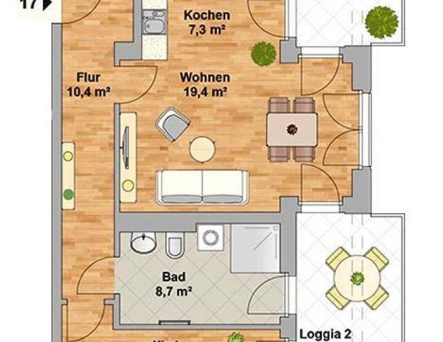 ERSTBEZUG! Interessante 3-Zimmerwohnung an der Elbe! 2 Balkone, Barrierefrei, Lift! - Photo 1