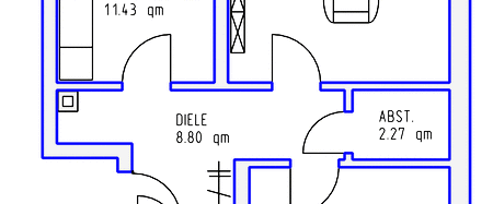 2 Zimmer, Küche, Dusche, Loggia, Tiefgarage, EG rechts - Foto 1