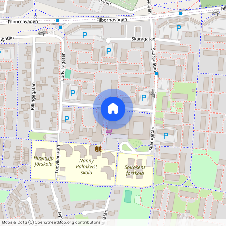 Rosengården, Helsingborg, Skåne, Skaragatan 90 D