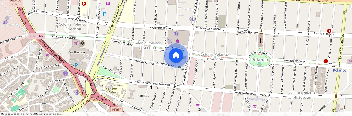 Renta de departamento Séneca, Colonia Polanco II Sección, C.P. 11530, Df / Cdmx