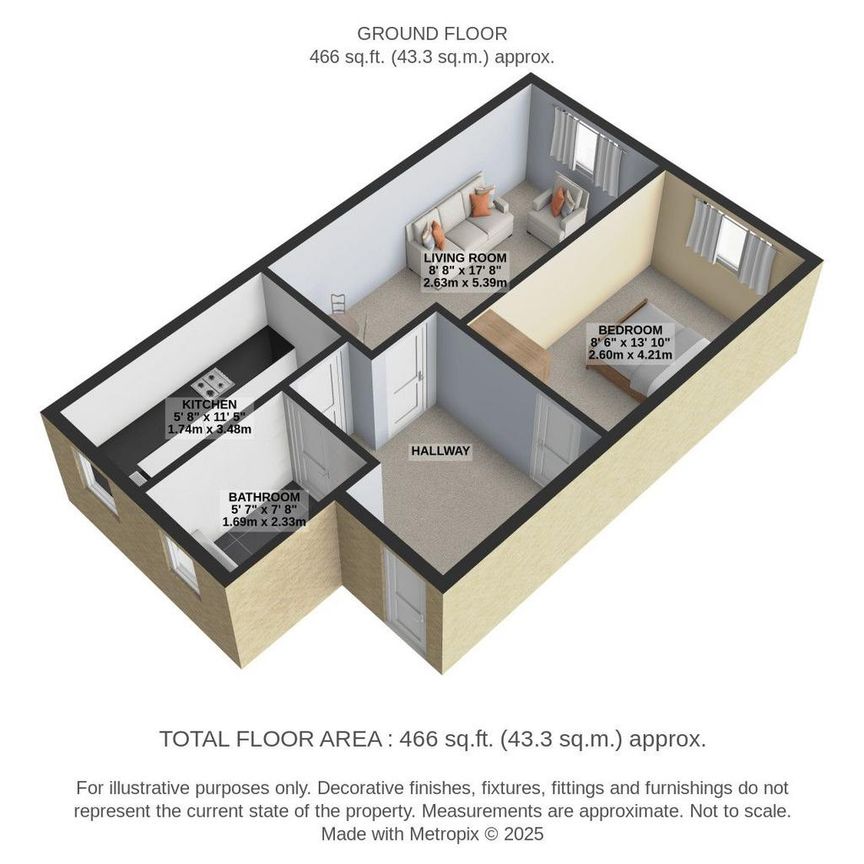 1 bedroom apartment to rent - Photo 1