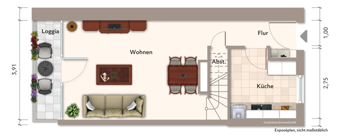 Wundervolle Maisonettewohnung am Hassel! - Photo 1