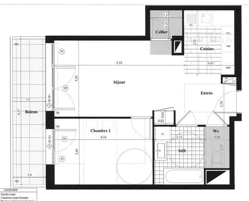Location Appartement 2 pièces 47m² ST HERBLAIN 44800 - Photo 1