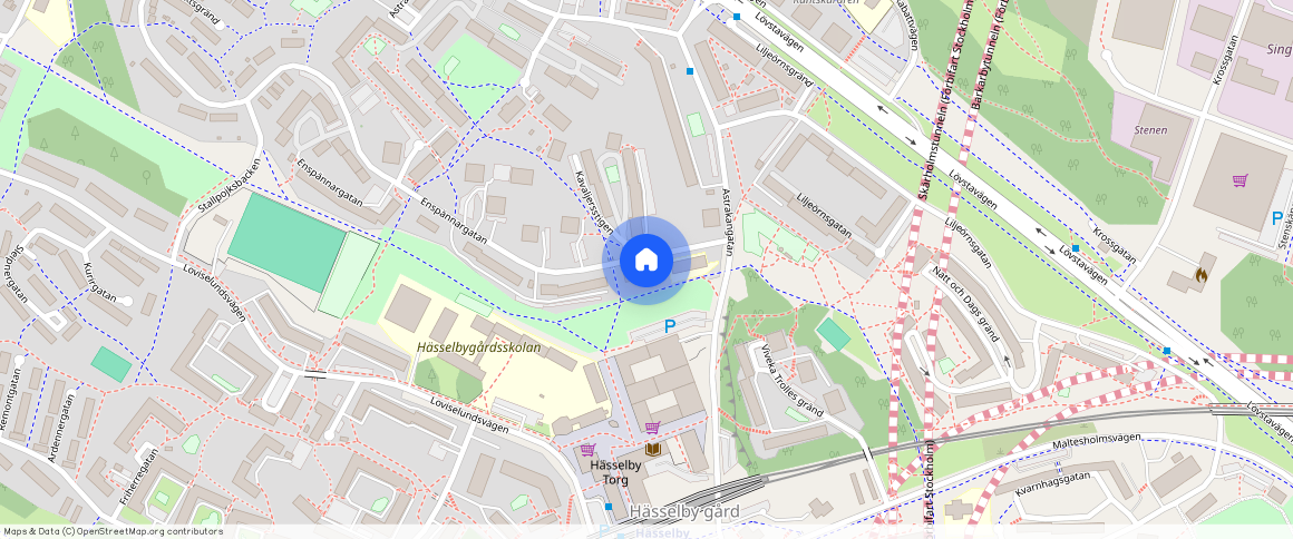 Enspännargatan **, Gård