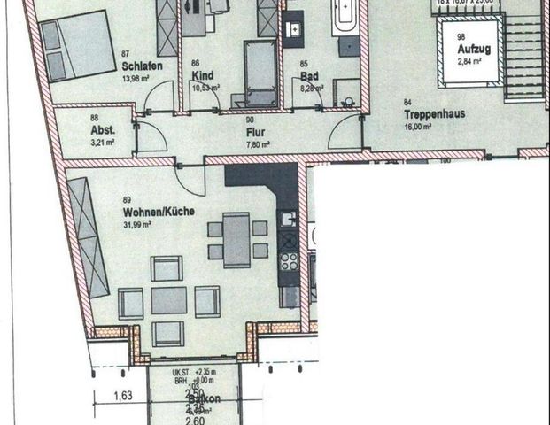 3 - Raumwohnung mit Balkon ❗️ WBS benötigt - Foto 1