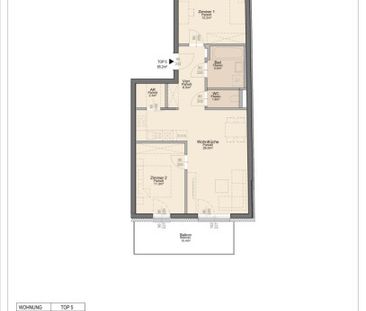 Wohnen über den Dächern von Linz - EXKLUSIVE 3 Zimmerwohnung - Foto 3