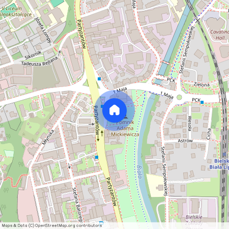 ul. Adama Mickiewicza, Bielsko Południe, Bielsko-Biała, śląskie