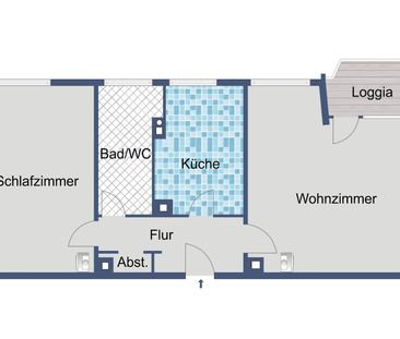 Ab sofort frei - Etagenwohnung mit Balkon - Foto 1